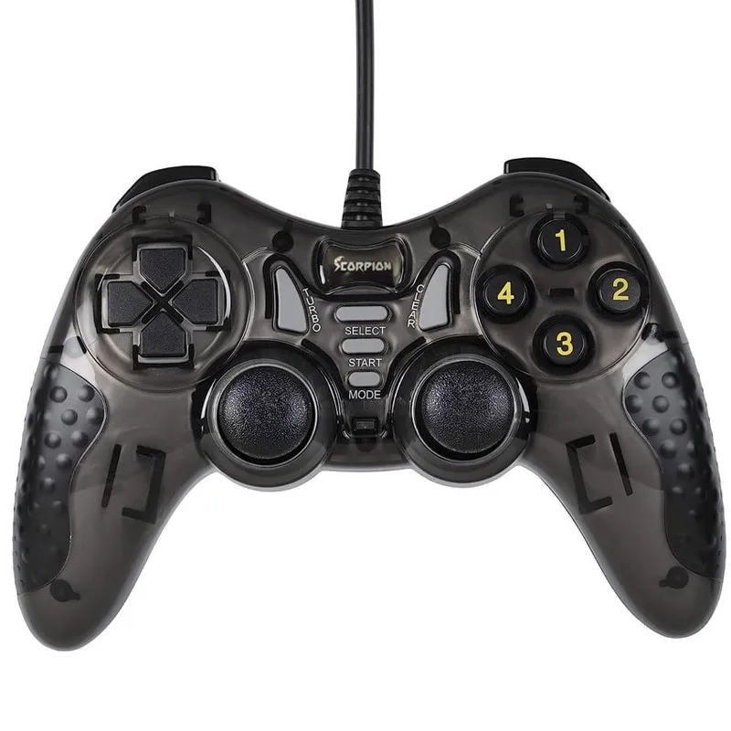 Manette Pc Filaire Scorpion Sj606 Noir 1 Scorpion Sj606 Noir