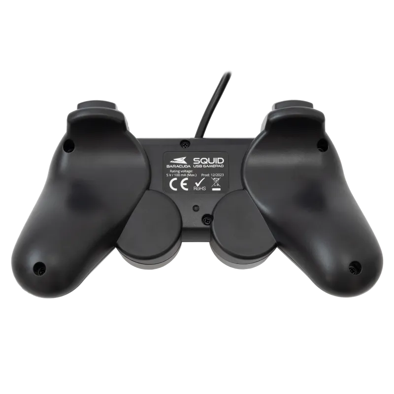 Manette Pc Baracuda Bgp-011 Filaire Usb 2.0 Noir 2 Manette De Jeux Baracuda Bgp 011 Gamepad Squid Noir (1)