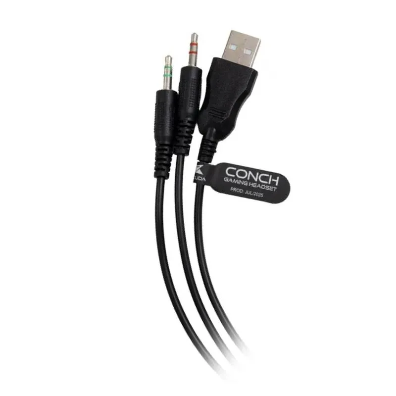 Casque Gamer Baracuda Bgh 031 Conch Noir 3 Micro Casque Gamer Baracuda Bgh 031 Conch Noir 5