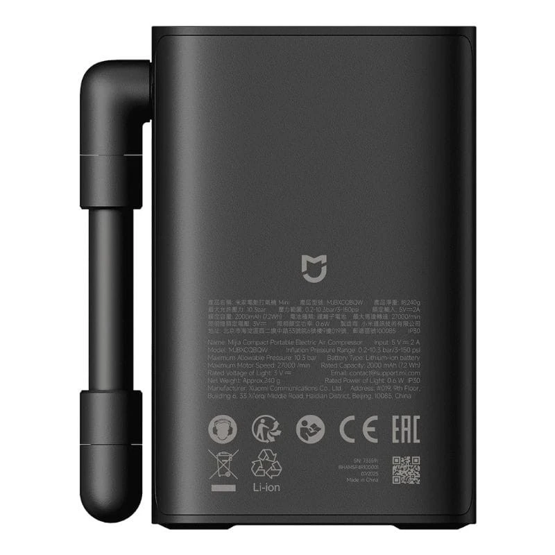 Compresseur D’air Électrique Xiaomi Mijia Compact 2 Compresseur D Air Électrique Xiaomi Mijia Compact Tunisie