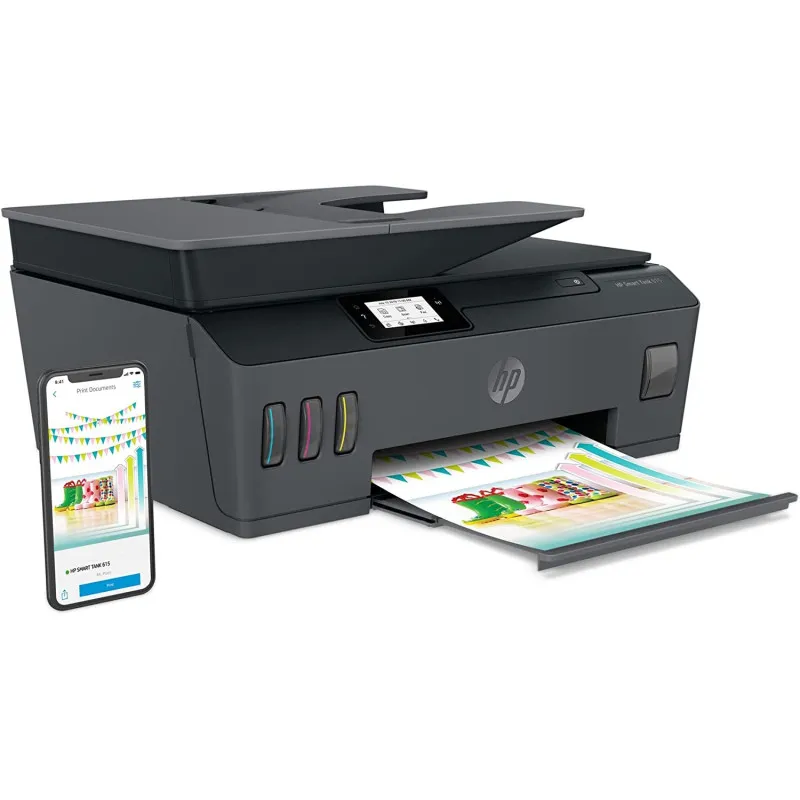 Imprimante Multifonction Jet D'Encre Tout-En-Un Hp Smart Tank 615 / Wifi 1 Imprimante Jet D Encre 4En1 Hp Smart Tank 615 Couleur Wi Fi Y0F71A 1