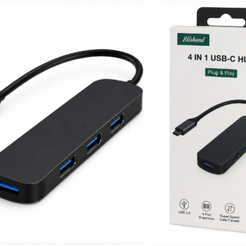 Hub USB3 0 Blisbond DS02 USB C 4 en 1